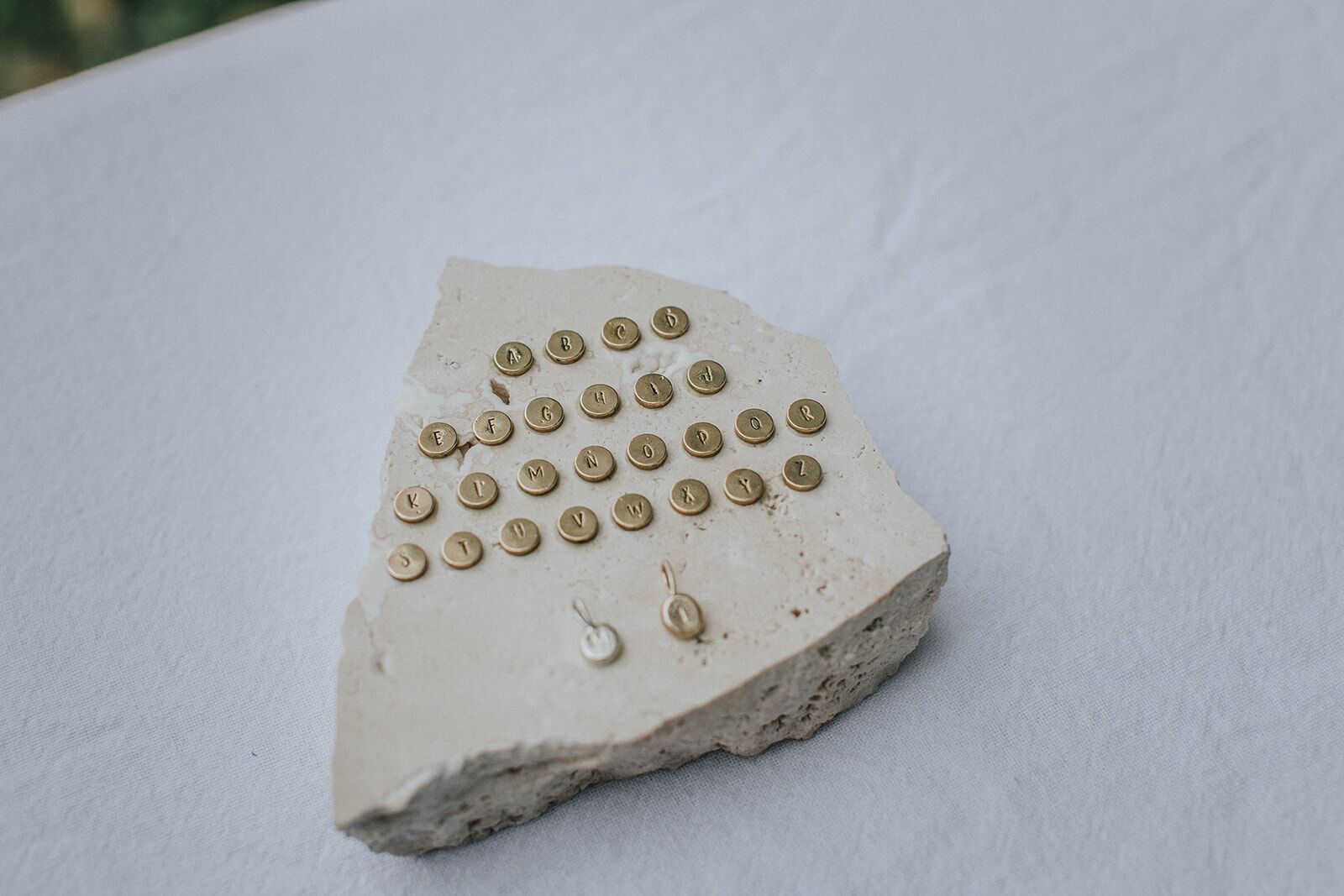 Pebble Initial Pendant